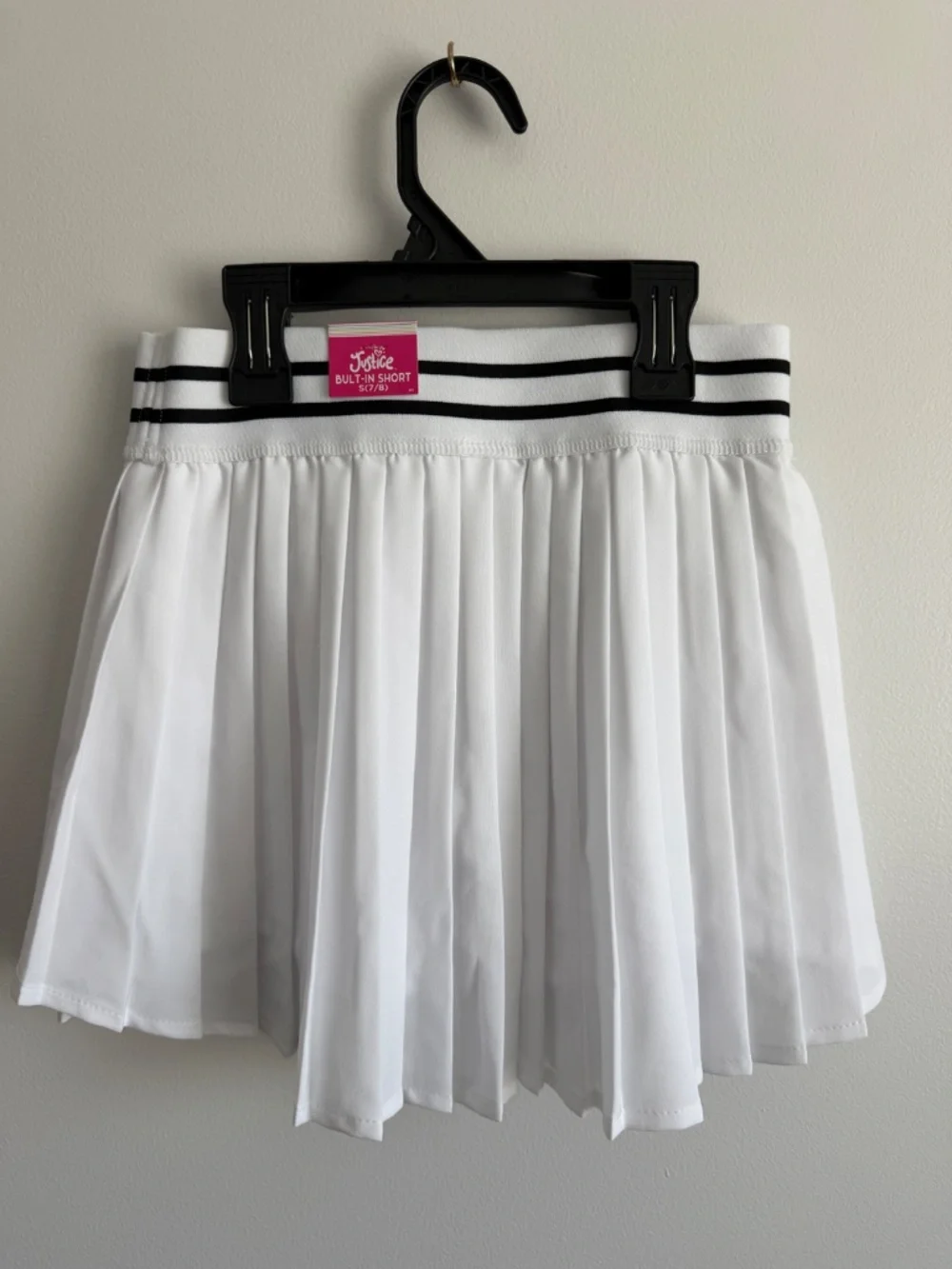 Girls’ White Tennis Skirt w/ Built-in shorts - Justice